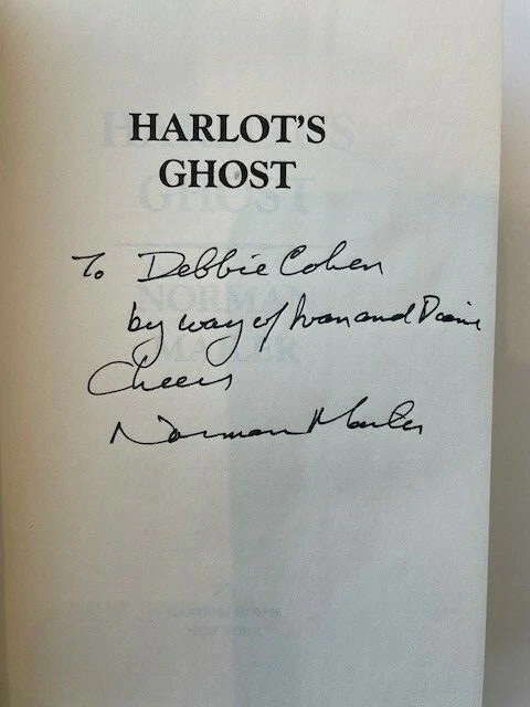 RARE RED Hardcover NORMAN MAILER "Harlot's Ghost" (1991) SIGNED First Printing - Image 2 of 2