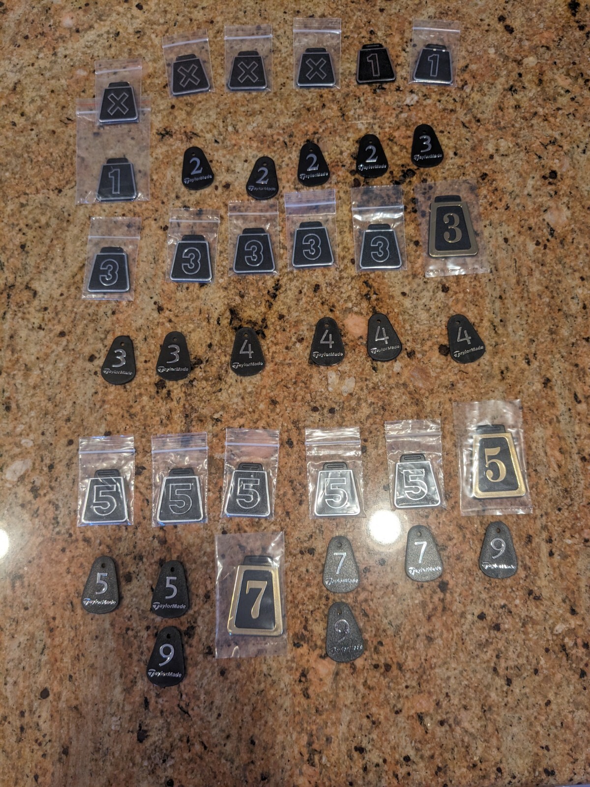 Lot Of Taylor Made Golf club number tags eBay