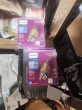 6-bulb pack lot Philips 5.5W 60W Dimmable Light LED Bent Tip Candelabra Daylight