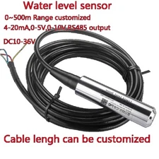 IP68 Submersible Water Level Sensor 2m 3m 5m Range 4-20mA 1-5V Output Liquid