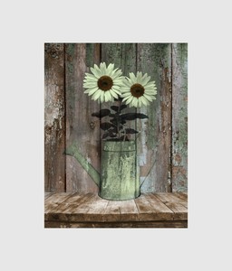 Greeb Brown Rustic Farmhouse Sunflowers Kitchen Dinning Room Wall Art Picture Ebay