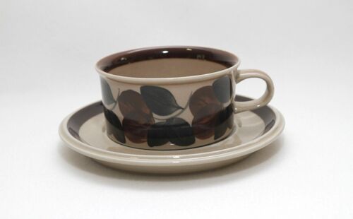 Troubadour 4 Rouja ARABIA OF FINLAND Vintage 4 Flat Cup mug And Saucers Set - Picture 2 of 4