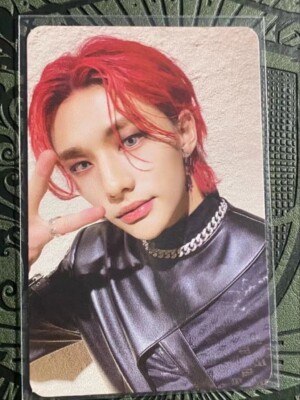 RED HAIR-Stray kids Hyunjin ODDINARY Official Photocard Store