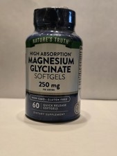 Nature's Truth Magnesium Glycinate 250mg  60 Softgels 11/2027
