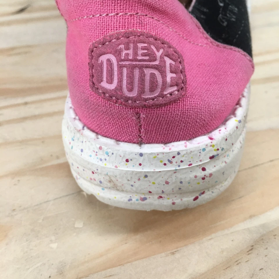 Hey Dude Zapatos Juveniles 4 Wendy Unicornio Tenis Multicolor Con Cordones Parte Superior Baja Comodidad Foto 3 de 4