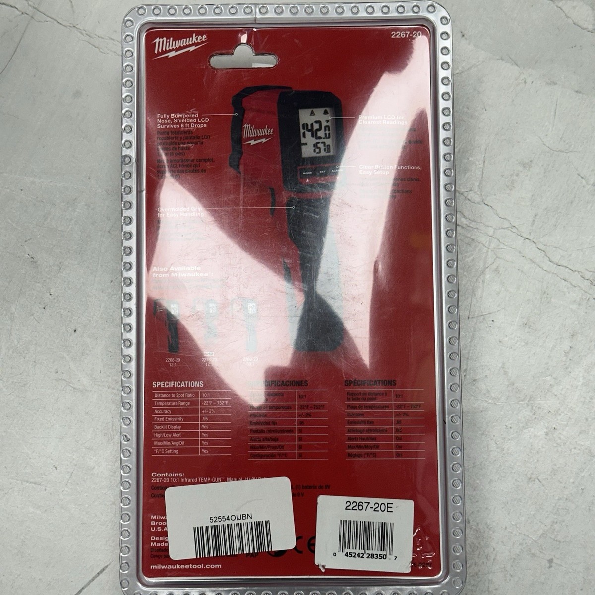 Milwaukee 2267-20 Laser Temperature Gun Infrared 10 1 Thermometer