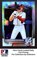 2025 Bowman #BDC-124 Conor Essenburg Chrome Refractor RC Rookie Atlanta Braves