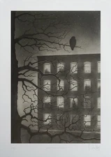 NIGHT WATCHMAN LIMITED EDITION SCREEN PRINT BY DAVE HARTLEY HAND SIGNED