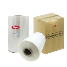 18" 60 Gauge Polyolefin Shrink Film Heat Wrap POF Centerfold 4375' feet (1)
