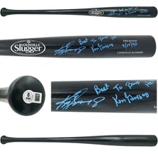 SALE! Ken Griffey Jr. Sr. Auto Black L Slugger Proeball Bat Back To Back HR