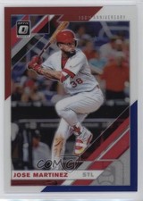 2019 Donruss Optic Red White & Blue 150th Anniversary Prizm Jose Martinez 0q3