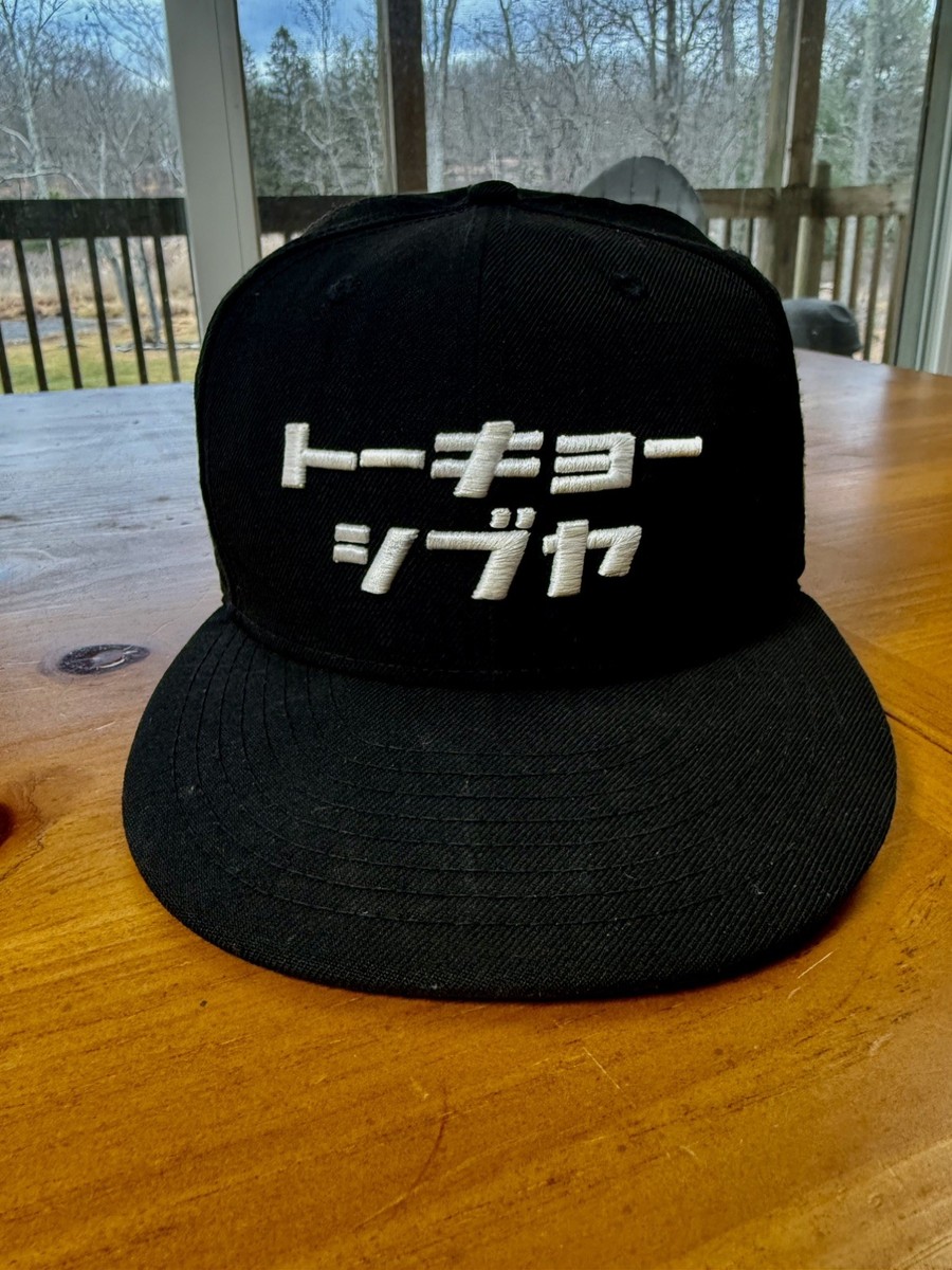 NEW ERA 9 Fifty Cap Tokyo Shibuya KATAKANA Black Used But in Good