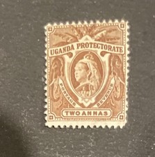 Uganda Protectorate 2 Annas  Queen Victoria 1898 Mint Hinged.