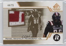 2025 SP Game Used Edition CFL Patch 44/75 Michael Wakefield #CFL-MW Patch 1sj9