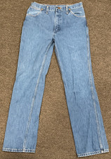 Vintage Wrangler Mens Blue Jeans 32 Medium Straight Regular Fit USA 82612PW