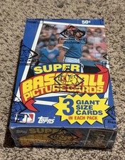 1985 Topps SUPER Baseball Wax Box Unopened BBCE Authenticated Wrapped FASC M54
