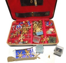 Original 1960s Us Army Named General Officer Insignia Pins Box