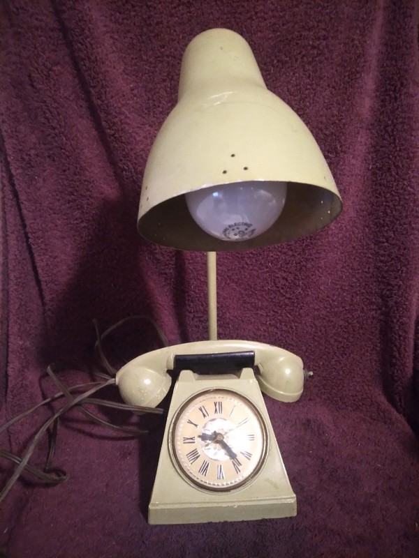  Vintage Retro 50's 1950's Trea-Boye Corp. Cigarette Lighter/Lamp/Clock RARE