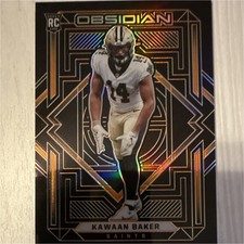 2021 Panini Obsidian Kawaan Baker Rookie Serial Numbered #41/75 Saints #196