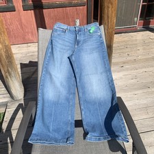 Gap jeans wide leg size 31 or 12 Short, High Stride