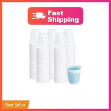 Lilymicky White 3 oz Plastic Bathroom Cups 500-Pack