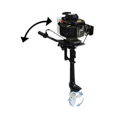 3HP 4-Stroke Outboard Motor Air Cooling Boat Engine CDI for Outdoor Adventure