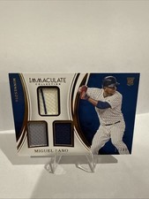 MIGUEL SANO 2015 Panini Immaculate Immaculate Baseball Triple Jersey Patch /49