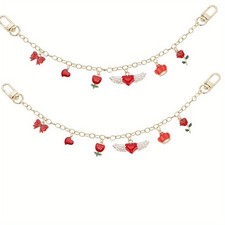 1box 2pcs Short Handbag Chain Strap 12.5 Inch Purse Strap Extender Metal