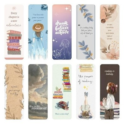 Book Marks | Bookmarks for Books Aesthetic | Set of 10 Bookmarks for book lovers