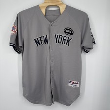 Majestic Athletic Authentic Y2k New York Yankees Jason Giambi Gray Jersey Gms 56
