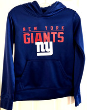 New York Giants Boys Kids Youth Medium 10/12 Hoodie Pullover Sports Sweatshirt