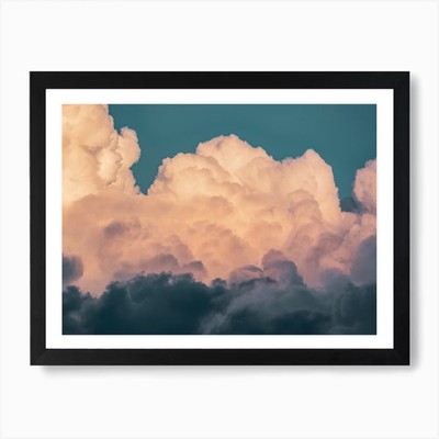Wolken 8 Kunstdruck gerahmt Wandbild Poster Leinwanddruck Bild