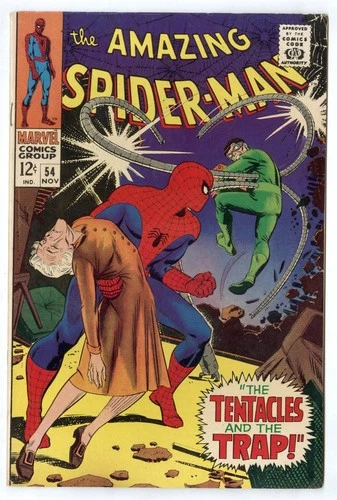 Amazing Spider-Man #54 VF+ 8.5 white pages  vs. Dr. Octopus  Marvel  1967