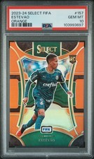 2023-24 Panini Select FIFA 2023-24 Estevao Orange 23/49 #157 PSA 10