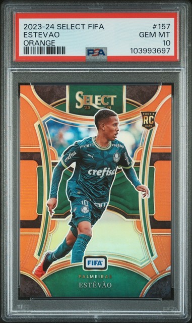 Estevao 2023 Panini Select FIFA Orange