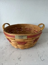 Longaberger 1999 Christmas Collection Popcorn Basket