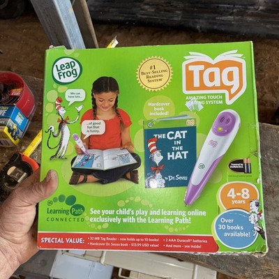 New Leap Frog Tag Touch Reading System W/Cat In The Hat Book 2008 Untested