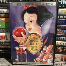Disney Snow White and the Seven Dwarfs Platinum Edition DVD Animated Cartoon - J