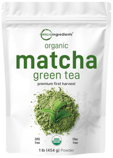 Organic Matcha Green Tea Powder, First Harvest, Culinary Grade from Japan, 100