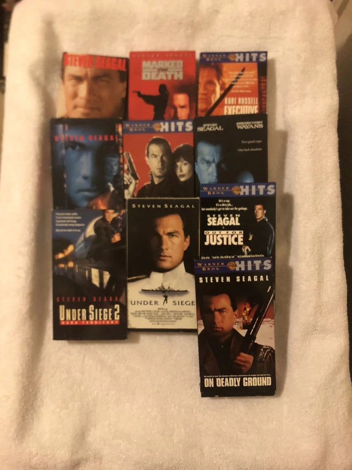 Steven Seagal VHS Lot x 10 - Under Siege, Hard to Kill, Glimmer man - Image 3 of 4