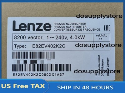 E82EV402K2C NEW LENZE E82EV402_2C Inverter 8200 vector 4.0kW E82EV402-2C
