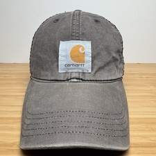 Official Carhartt Patch Logo - Canvas Mesh Gray - Snapback Mens Hat