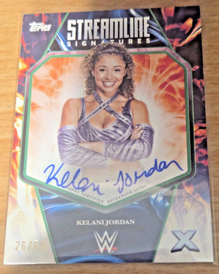 Kelani Jordan 2025 Topps Exalted Streamline Signatures Silver (#d 26/50)