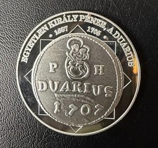 Hungary 1/3 ozt .999 Silver Medal Coinage of Nation one king?s money duarius