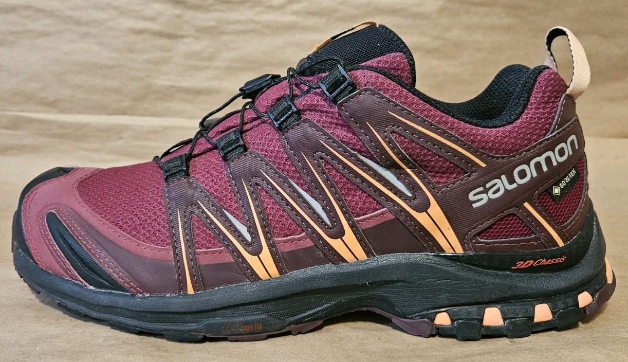 Scarpa da trail running Salomon XA Pro 3D GTX Gore Tex da donna taglia 9 5 rosso bordeaux