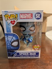 Funko Pop! Spider-Man SE Blue Metallic Figure Make-A-Wish with Purpose
