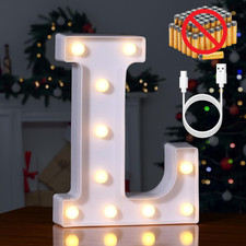 Rechargeable LED Letter Lights Sign Marquee Light Up Letters Sign for Night Ligh