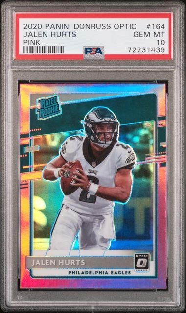 Jalen Hurts Panini Donruss Optic #164 Pink