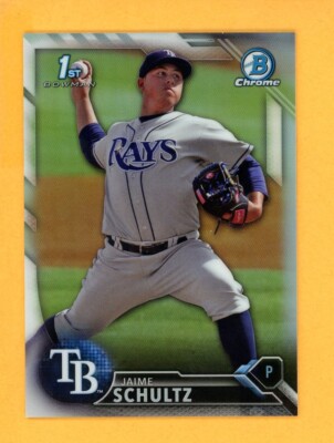JAIME SCHULTZ 2016 Bowman Chrome Prospects Refractor Rookie RC SER #d /499