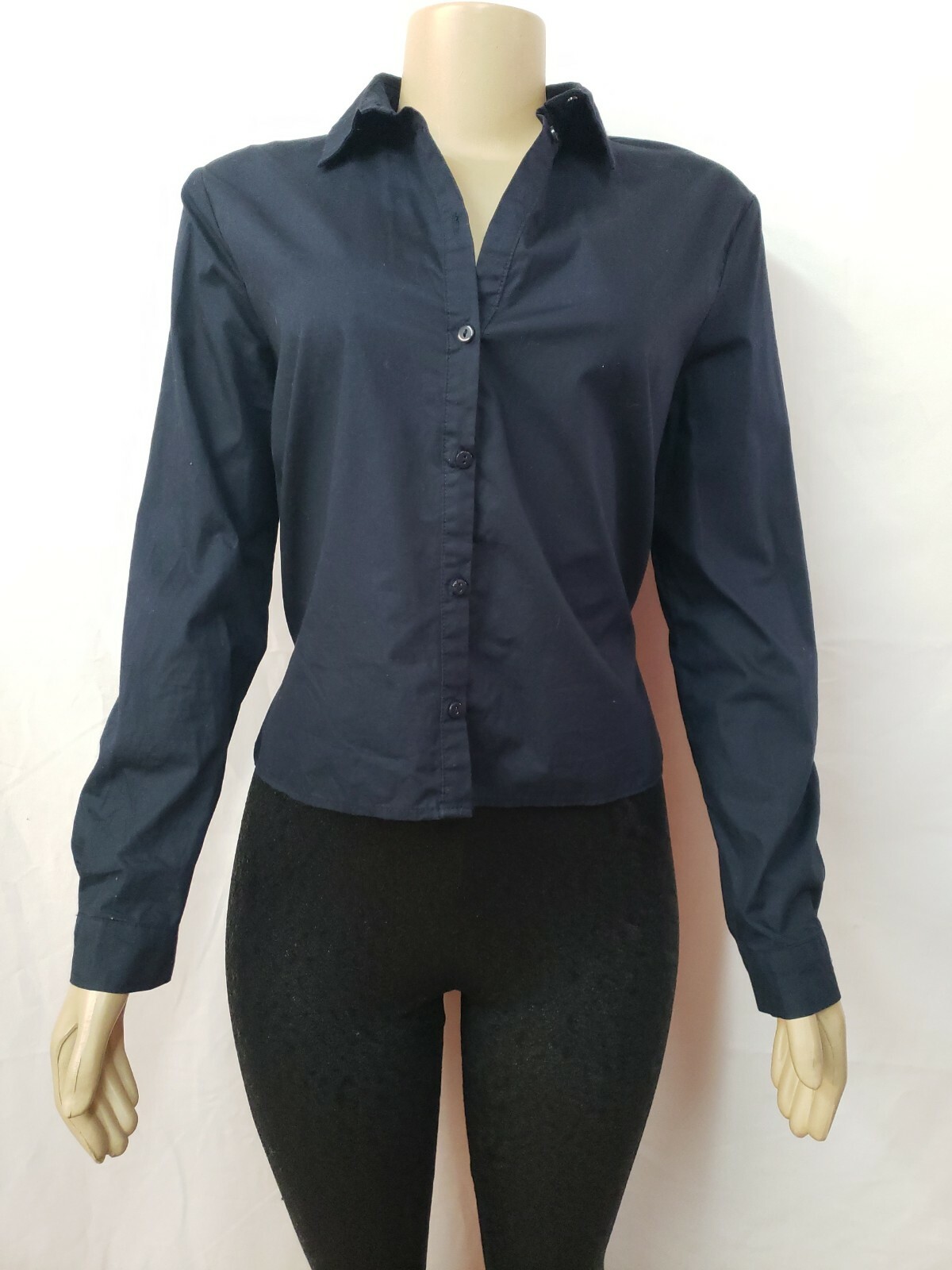 Zara Women's Top Size Medium Basic Collection Nav… - image 4